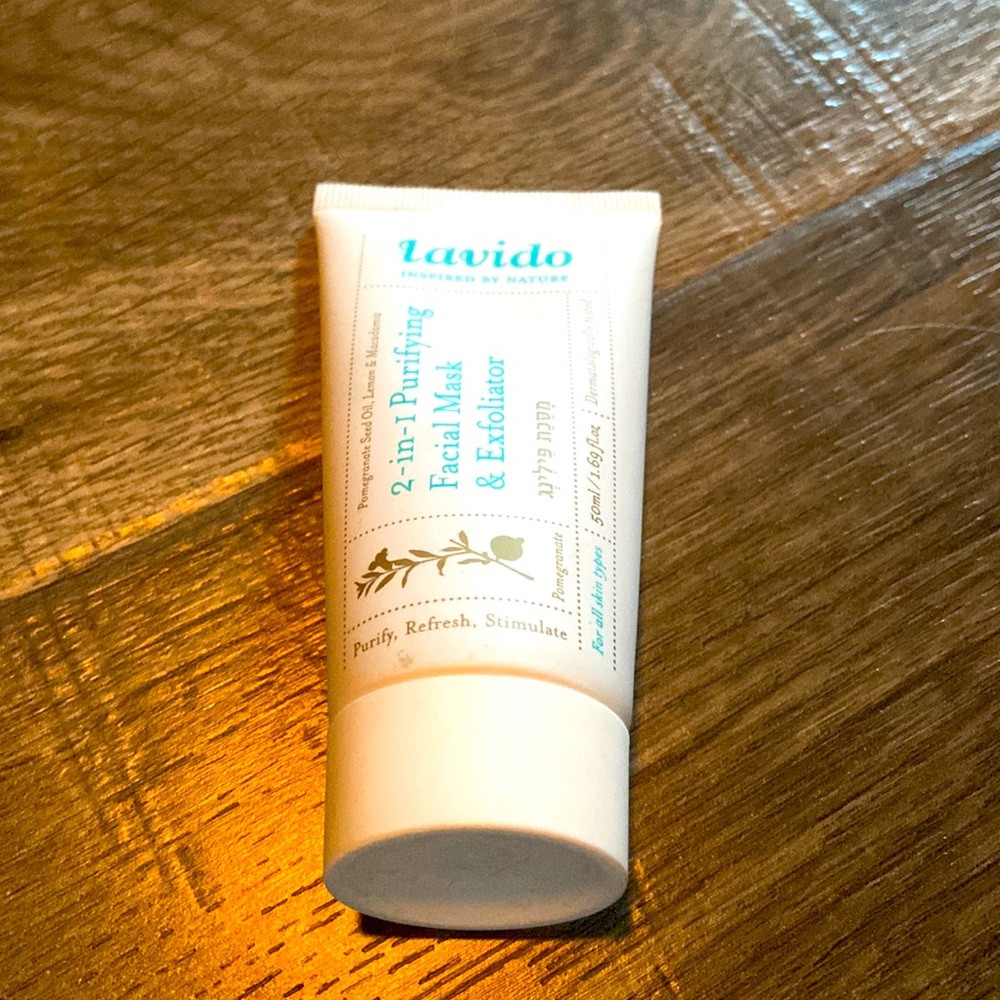 Lavido 2in1 purifying facial mask and exfoliator